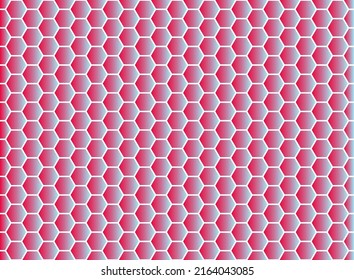 Hexagon geometrischer Hintergrund, Honigwabendekorative Muster, Design-Textur, Vektorgrafik .
