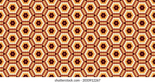 Hexagon.  Geometric  background. Seamless pattern.Vector.