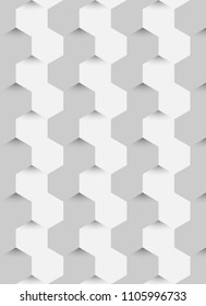 Hexagon geometric background. Surface background can be use for design book cover, website background, poster, wallpaper.   