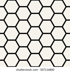 hexagon geometric black and white graphic pattern