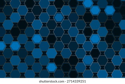 Hexagon geometric blue background pattern abstract squares decorative design