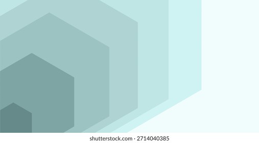 Composición geométrica hexagonal con tintes y tonos azules como inspiración de fondo para diseños de comunicación visual o para diseños textiles