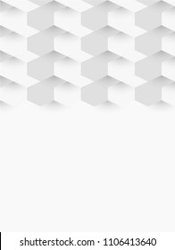 Hexagon geometric design. 3 d background use for banner, cover design cover book, brochure, catalog, poster, book, magazine etc. Vector Illustration