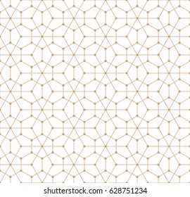 hexagon geometric line grid pattern vector background
