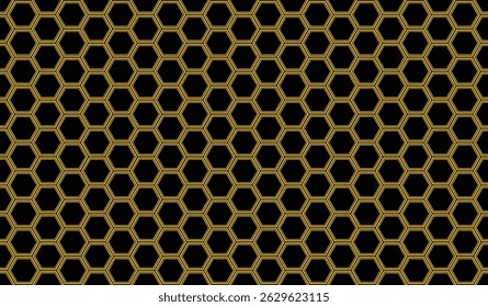 hexagon geometric metal grid background. seamless hexagon honey comb background for printing on clothes, paper and textile