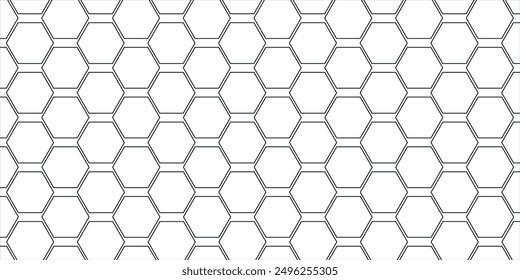hexagon geometric pattern. seamless hexagon background. abstract honeycomb cells. vector illustration, eps10.