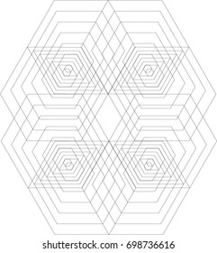 Hexagon Geometric Patterns