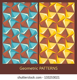 hexagon geometric seamless background.  Retro hipster blue violet color backgrounds. greeting card