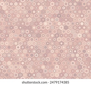 Hexagon geometric shapes background. Simple stacked hexagons. Red color tones. Hexagon geometric shapes. Tileable pattern. Seamless vector illustration.