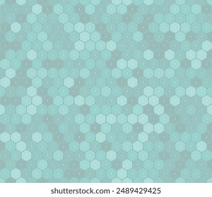 Hexagon geometrische Formen Hintergrund. Einfache gestapelte Sechsecke. Echte Farbtöne. Sechseckige geometrische Formen. Nahtloses Muster. Kachelbare Vektorillustration.