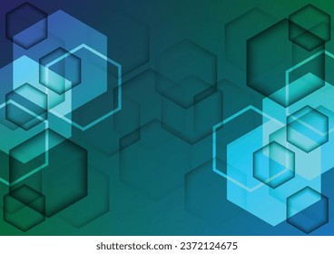 Hexagon geometric technology abstract background. Graphic for signal connection online and futuristic internet concept. 