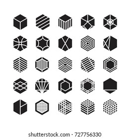hexagonisches geometrisches Vektorsymbol , Ornament