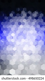 hexagon geometry pattern. blue color. vector illustration. for design flyer, banner, wallpaper