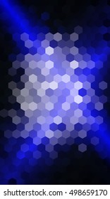 hexagon geometry pattern. blue color. vector illustration. for design flyer, banner, wallpaper