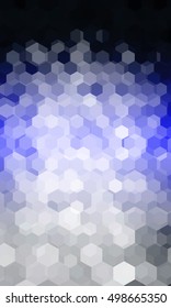 hexagon geometry pattern. blue color. vector illustration. for design flyer, banner, wallpaper