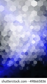 hexagon geometry pattern. blue color. vector illustration. for design flyer, banner, wallpaper