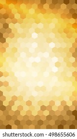 hexagon geometry pattern. gold color. disco style, vector illustration. for design flyer, banner, wallpaper