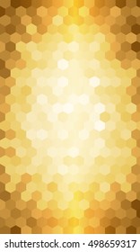 hexagon geometry pattern. gold color. disco style, vector illustration. for design flyer, banner, wallpaper