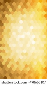 hexagon geometry pattern. gold color. disco style, vector illustration. for design flyer, banner, wallpaper