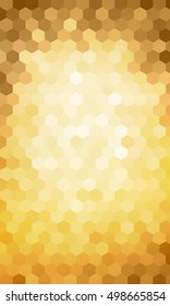 hexagon geometry pattern. gold color. disco style, vector illustration. for design flyer, banner, wallpaper