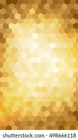 hexagon geometry pattern. gold color. disco style, vector illustration. for design flyer, banner, wallpaper