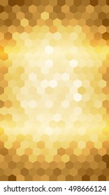 hexagon geometry pattern. gold color. disco style, vector illustration. for design flyer, banner, wallpaper