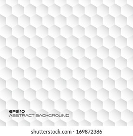 Hexagon geometry texture, abstract background, seamless vector