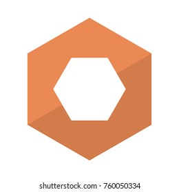 hexagon glyph icon