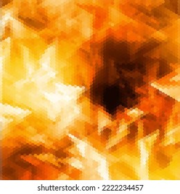 Fondo de oro hexagonal. Diseño para la presentación. Imagen abstracta.