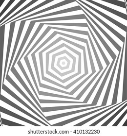 Hexagon gradation optical illusion background