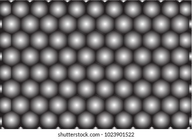 Hexagon gradient abstract background in vector net mesh