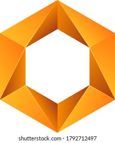 a Hexagon Gradient Logo vector