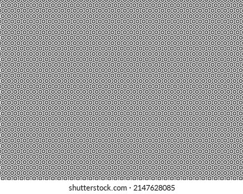 hexagon gradient pattern design isolated on white background.