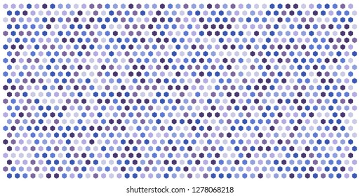 Hexagon grid background texture pattern colorful . Honeycomb vector background. Isometric geometry. Aspect Ratio 2:1