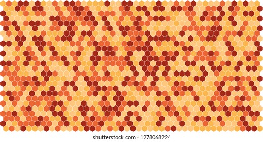 Hexagon grid background texture pattern colorful . Honeycomb vector background. Isometric geometry. Aspect Ratio 2:1