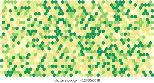 Hexagon grid background texture pattern colorful . Honeycomb vector background. Isometric geometry. Aspect Ratio 2:1