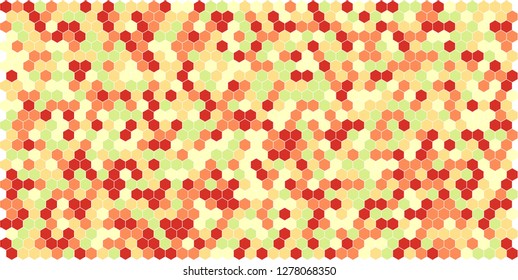 Hexagon grid background texture pattern colorful . Honeycomb vector background. Isometric geometry. Aspect Ratio 2:1