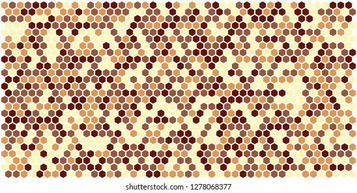 Hexagon grid background texture pattern colorful . Honeycomb vector background. Isometric geometry. Aspect Ratio 2:1