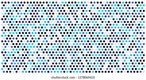 Hexagon grid background texture pattern colorful . Honeycomb vector background. Isometric geometry. Aspect Ratio 2:1