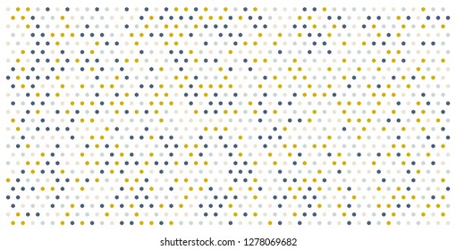 Hexagon grid background texture pattern colorful . Honeycomb vector background. Isometric geometry. Aspect Ratio 2:1
