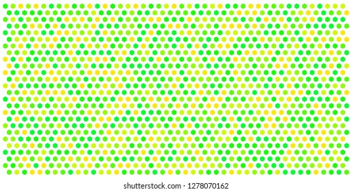 Hexagon grid background texture pattern colorful . Honeycomb vector background. Isometric geometry. Aspect Ratio 2:1