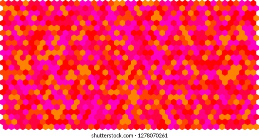 Hexagon grid background texture pattern colorful . Honeycomb vector background. Isometric geometry. Aspect Ratio 2:1