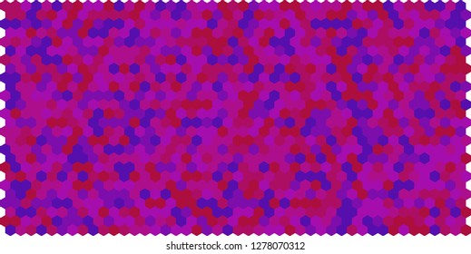 Hexagon grid background texture pattern colorful . Honeycomb vector background. Isometric geometry. Aspect Ratio 2:1