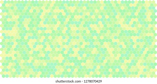 Hexagon grid background texture pattern colorful . Honeycomb vector background. Isometric geometry. Aspect Ratio 2:1