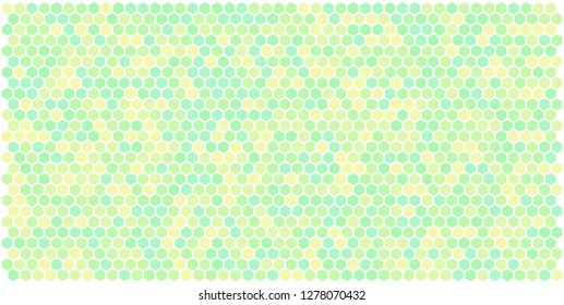 Hexagon grid background texture pattern colorful . Honeycomb vector background. Isometric geometry. Aspect Ratio 2:1