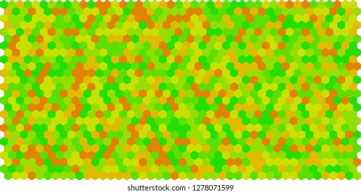 Hexagon grid background texture pattern colorful . Honeycomb vector background. Isometric geometry. Aspect Ratio 2:1
