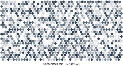 Hexagon grid background texture pattern colorful . Honeycomb vector background. Isometric geometry. Aspect Ratio 2:1