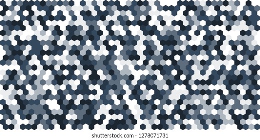 Hexagon grid background texture pattern colorful . Honeycomb vector background. Isometric geometry. Aspect Ratio 2:1