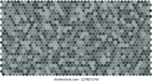 Hexagon grid background texture pattern colorful . Honeycomb vector background. Isometric geometry. Aspect Ratio 2:1