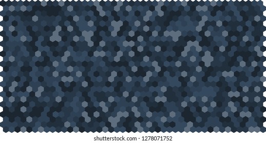 Hexagon grid background texture pattern colorful . Honeycomb vector background. Isometric geometry. Aspect Ratio 2:1